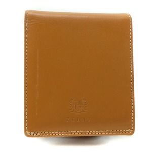 Other ZENNY Leather Bifold Wallet Camel Leather Short Wallet